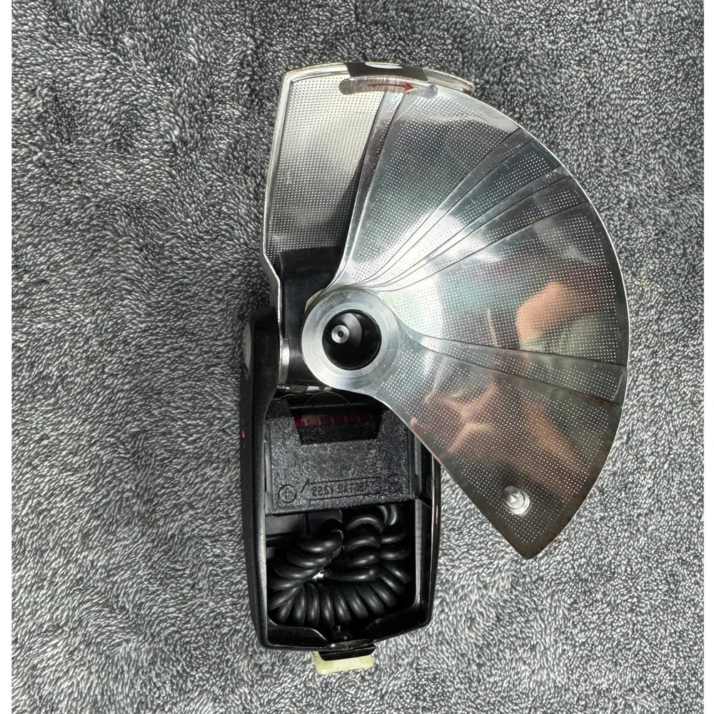 Walz Flash Master Vintage Folding Fan Camera Flash Unit with Original Box Black